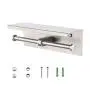 KES Dual Toilet Paper Holder RUSTPROOF Stainless Steel Bathroom Double Tissue Paper Towel Roll Holder Hanger Wall Mount Brushed Finish, BPH201S2-2
