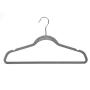 Michael Graves Design Ultra-Thin Non-Slip Velvet Clothing Hangers, Flocked & Durable, Closet Space Saving, for Garments, Suits, Dresses, Pants, Shirts, Coats, 50 Pack (Grey)