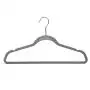 Michael Graves Design Ultra-Thin Non-Slip Velvet Clothing Hangers, Flocked & Durable, Closet Space Saving, for Garments, Suits, Dresses, Pants, Shirts, Coats, 50 Pack (Grey)