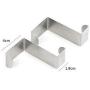 20PC Door Hook Stainless Kitchen Cabinet Clothes Hanger