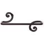 Decorative Wrought Iron Hand Towel Holder | Swirl Towel Bar Rack for Kitchen, Bathroom etc. | Wall Mount Dish Towel Rod Hanger | Handmade by RTZEN-Décor | Easy Installation