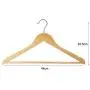 5Pcs Random Color Wooden Clothes Hangers with Non-Slip Trouser Bar Suit Jeans Pants Coat Shirts Hangers Clothes Storage