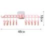ZHAO YING Clothes Magic Hangers,Dual Hanger Multi-Functional Fold Plastic Hanger Space Saving Wardrobe Closet Space Saving Clothing Rack Hanger (Color : White, Size : 10 Clip Hang)