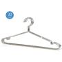 PeiQiH Wire Hangers Clothes Hangers, Lightweight Ultra Thin Not-Slip Notched Space Saving Durable Adult Hangers for Shirt Skirt Posterior Coats-30 Pack 42x20cmx4mm