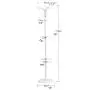 Xiaoli Coat Rack Iron Art Floor Standing Coat Racks Bedroom Clothes Hanger Living Room Clothing Hats Bags Hanging Storage Shelf Rack Coat Stand (Color : White)