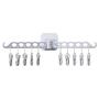 HJYPYJ Magic Hanger,Multi-Angle Rotation Multifunction Folding Hangers,Detachable Clip Easy to Use Pp Wall Mount Hanger,Space-Saving Organizer Hangers, Non-Slip/Gray / 48cm