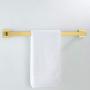 Marmolux Acc Towel Bar for Bathroom Stainless Steel Kitchen Single Towel Rack Bathroom Hardware Accessories Towel Holder Wall Mount Rustproof Towel Hanger Modern Square 24-Inch Towel Rod Brushed Gold