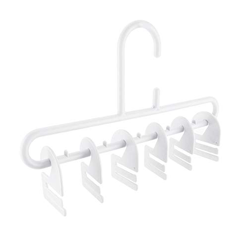 VIFERR Multi-Functional Belt Hanger Tie Clip Closet Clothes Storage Rack, Space-Saving Closet Hanger