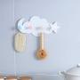 Aland Cloud Moon Star Wall Mount Hook Clothes Brush Storage Hanger Door Back Holder
