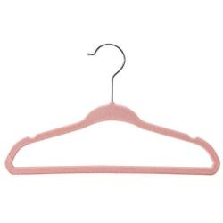 OcEaN Home & Living Hangers Velvet, 10/20/30 Pack Non-Slip Velvet Kids Hangers for Jackets, Pants, Dress Clothes, Pink-10