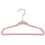 OcEaN Home & Living Hangers Velvet, 10/20/30 Pack Non-Slip Velvet Kids Hangers for Jackets, Pants, Dress Clothes, Pink-10