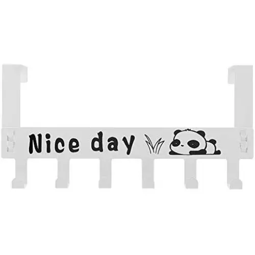 Art Over Door Hook Keys Hook Hanger 6 Hook Rack Clothes Holder for Closet Cabinet Door Wall Decor(White) Art Over Door Hook Keys Hook Hanger 6 Hook Rack Clothes Holder for Closet Cabinet Door Wall Decor(White)
