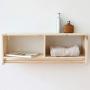 COAT RACK Wall-Mounted Solid Wood, Double-Deck Hall Wall Hanger, Clothes Rail, Porch Bedroom Bathroom