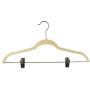 Jeronic 12 Pack Ivory Velvet Hangers Clothes Hangers Velvet Hanger Clothing Hangers Clothes Hanger Suit Hanger Ultra Thin No Slip for Shirts, Suit and Dresses