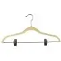 Jeronic 12 Pack Ivory Velvet Hangers Clothes Hangers Velvet Hanger Clothing Hangers Clothes Hanger Suit Hanger Ultra Thin No Slip for Shirts, Suit and Dresses