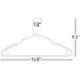 Neaties American Made White Plastic Hangers with Notches, Plastic Clothes Hangers Ideal for Everyday Use, Clothing Standard Hangers, 30pk Neaties American Made White Plastic Hangers with Notches, Plastic Clothes Hangers Ideal for Everyday Use, Clothing Standard Hangers, 30pk