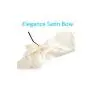LUXEHOME Satin Padded Hangers for Delicate Wedding Dresses; Silk Hangers with Anti-Rust Heavy Duty Swiveling Chrome Hook for Winter Sweaters, Coats, Suit, Ivory White, Pack of 5