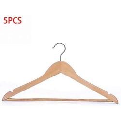 5 Pcs Wooden Adult Clothes Hangers for Jeans Pants Coat Hanger Home Storage Holder Dress Long Racks