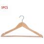 5 Pcs Wooden Adult Clothes Hangers for Jeans Pants Coat Hanger Home Storage Holder Dress Long Racks