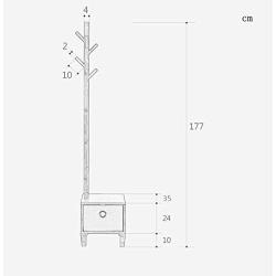 LLDDP Coat Hooks Wall Coat Racks Coat Stand Clothes Rack Free Standing Hat Coat Hanger Hall Storage Hanging Rack Umbrella Hook Clothes Floor Home Office Indoor Garment Racks