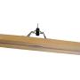 Pillowtex Adjustable Wooden Pants Clothes Hangers - Set of 50 Natural Finish Hangers