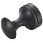 LIOOBO Brass Wall Hook Decorative Robe Coat Hook Bathroom Towel Hanger Closet Clothes Hat Hanging Rack for Kitchen Home (Black)