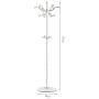 Coat Rack Clothes Rack Hanger Household Hanger, White, Gold, Black, 40cm40cm175cm Haiming (Color : White)