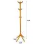 Pentaero 180X60X60Cm Floor-Standing Coat Rack, Simple Bedroom Hanger, Rack Clothes Rack, Standing Entryway Coat Rack, Coat Tree Hat Hanger Holder 12 Hooks Hanging Clothes (Yellow)