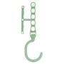 10pcs Random Color Plastic 5 Circle Multilayer Windproof Clothes Hanger Organizer Fixed Holder Storage Racks Buckle Hanger Anti-Slip Home
