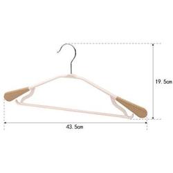 LZLAN Wide Shoulder Hanger Plastic Seamless Windproof Clothing Clothes Rack (Green,One Size)