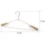 LZLAN Wide Shoulder Hanger Plastic Seamless Windproof Clothing Clothes Rack (Green,One Size)