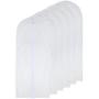 Garment Bag Clear for Long Dress 24 x 60 Moth Proof Garment Bags White Breathable Full Zipper Dust Cover for Clothes Storage Closet Pack Of 6