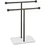 AmazonBasics Double-T Hand Towel Holder and Accessories Jewelry Stand, Bronze/White AmazonBasics Double-T Hand Towel Holder and Accessories Jewelry Stand, Bronze/White