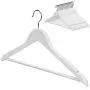 StorageWorks 20-Pack Solid Wooden Suit Hangers, Coat Wood Hangers, White