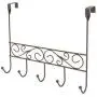 Inspired Living by Mesa Inspired Living Over The Door Hanger 5 Organizer in Oil Rubbed Bronze Spiral Collection utility-hooks,