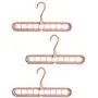 Cabilock Clothes Hanger 3pcs Practical 9 Holes Clothes Hanger Portable Clothing Storage Racks Wardrobe Clothing Organizer Coat Hook Storage Holder (Random Color) Cabilock Clothes Hanger 3pcs Practical 9 Holes Clothes Hanger Portable Clothing Storage Racks Wardrobe Clothing Organizer Coat Hook Storage Holder (Random Color)