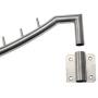 StarForest Folding Wall Mounted Clothes Hanger Rack Clothes Hook Stainless Steel with Swing Arm Holder Clothing Hanging System Closet Storage Organizer Heavy Duty Drying Rack Wall Mount Brushed Finish
