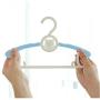 20PCS Kids Stretchable Plastic Clothes Hanger Durable Simple Baby Coat Hanger Random Color