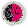 Alexx, Hang em High Purse Hanger 07-211 Monogram L Purse Hanger, Pink