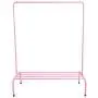 JURMERRY Clothes Rack Metal Garment Racks Pipe Hanging Heavy Duty with Top Rod and Lower Storage Shelf 1-Tier Shelves,(Pink) JURMERRY Clothes Rack Metal Garment Racks Pipe Hanging Heavy Duty with Top Rod and Lower Storage Shelf 1-Tier Shelves,(Pink)