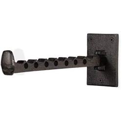 Rustic State Clout Cast Iron Industrial Wall Mount Hanger Holder Rack Farmhouse Clothes Bar Black