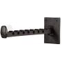 Rustic State Clout Cast Iron Industrial Wall Mount Hanger Holder Rack Farmhouse Clothes Bar Black