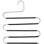 5pcs 3 Layers S Shape Clothes Pants Hangers Cloth Rack Multilayer Storage Organizer Closet Stainless Steel Multifunctional