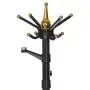 Pentaero 45x45x178cm Coat Rack, European Style Fashion Hanger, Bedroom Home Floor Creative Clothes Rack, Coat Rack Purse Rack Hall Tree with 14 Rotating Plastic Hooks Entryway Hat Rack (Black)