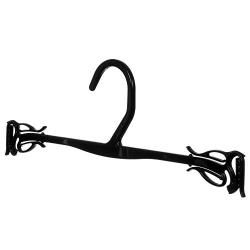 Mainetti GS19 Black Plastic Hangers Sleek New Design, Great For Bras/Panties/Underwear, 10-Inch (Value Pack Of 1000)