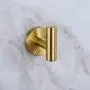 Single Robe Hook, Towel Hook Brushed Gold, SUS304 Stainless Steel Bathroom Clothes Cabinet Closet Coat Hook Wall Mounted,Round,Heavy Duty Door Hanger, 2 Pack Single Robe Hook, Towel Hook Brushed Gold, SUS304 Stainless Steel Bathroom Clothes Cabinet Closet Coat Hook Wall Mounted,Round,Heavy Duty Door Hanger, 2 Pack