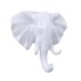 TraveT Elephant Head Single Wall Hook Hanger Animal Shaped Coat Hat Hook Wall Decor