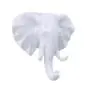 TraveT Elephant Head Single Wall Hook Hanger Animal Shaped Coat Hat Hook Wall Decor