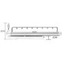 Pull Out Clothes Hanger Rail Sliding Rail with Damper Extendable Organizer Rack for Wardrobe-18inch Pull Out Clothes Hanger Rail Sliding Rail with Damper Extendable Organizer Rack for Wardrobe-18inch