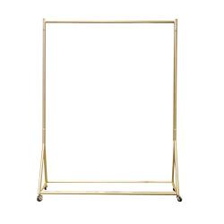 WZP Clothing Display Stand,Nano Gold Hanger,Simple Modern Clothing Store,Household Removable Hanger Floor-Standing/Golden / 120×165CM